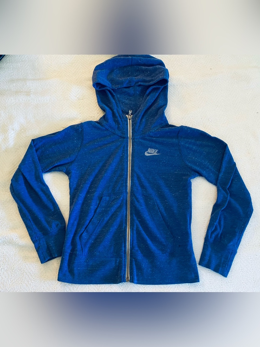 Nike Youth Deep Blue Full-Zip Hooded Sweatshirt
